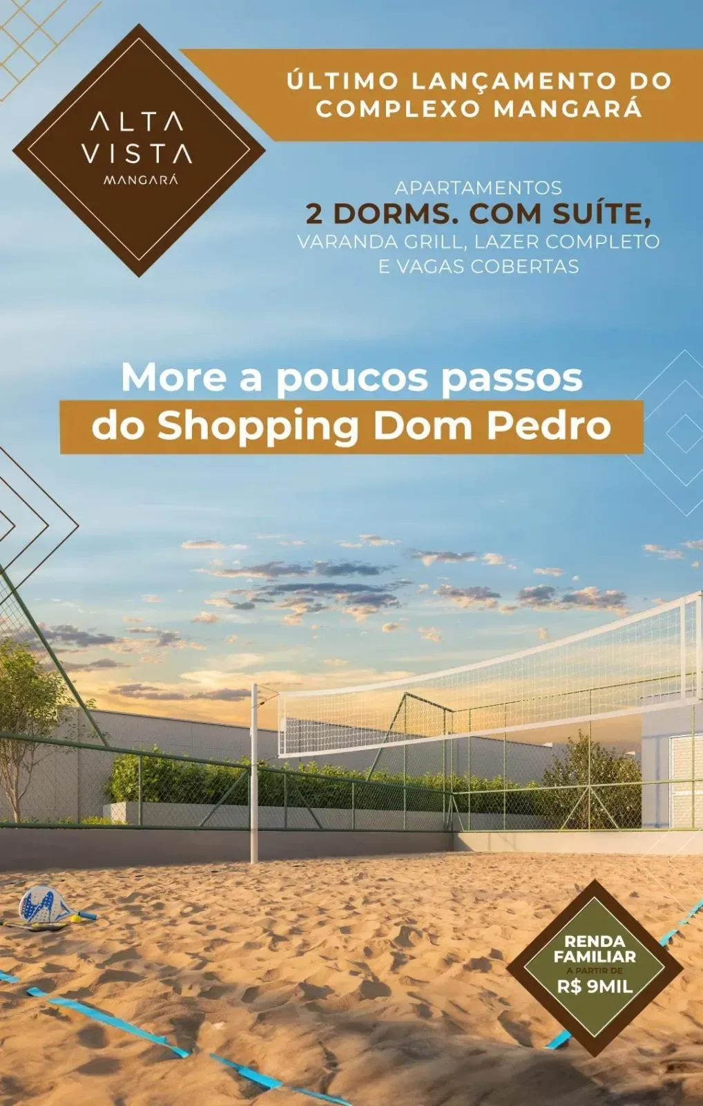 Apartamento Lançamento em Santa Genebra, Campinas – ALTA VISTA MANGARÁ – foto 2