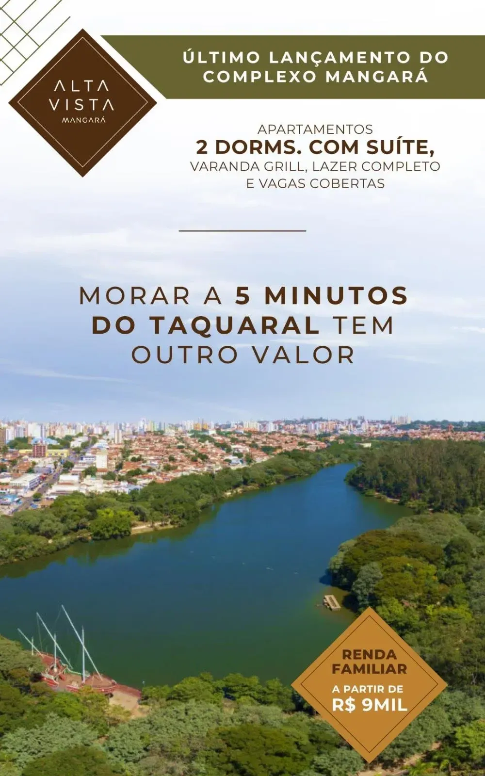 Apartamento Lançamento em Santa Genebra, Campinas – ALTA VISTA MANGARÁ – foto 3